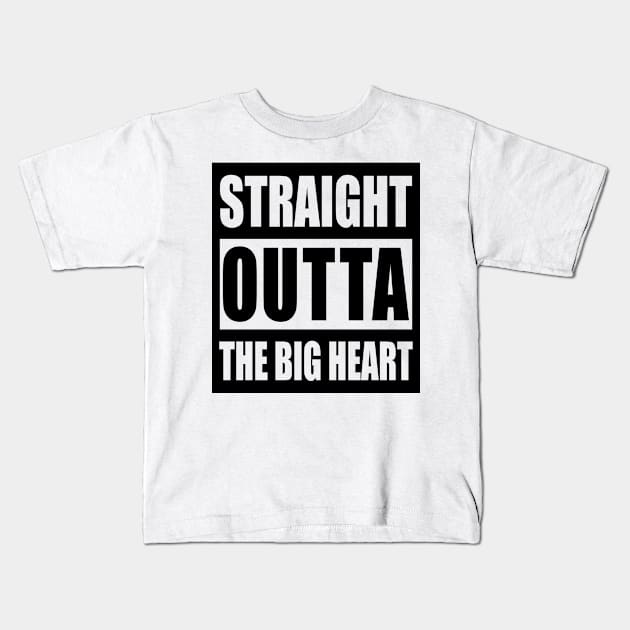 Straight Outta The Big Heart - Houston City, Texas, USA Pride, Traveler Souvenir Gift For Men, Women & Kids Kids T-Shirt by Art Like Wow Designs